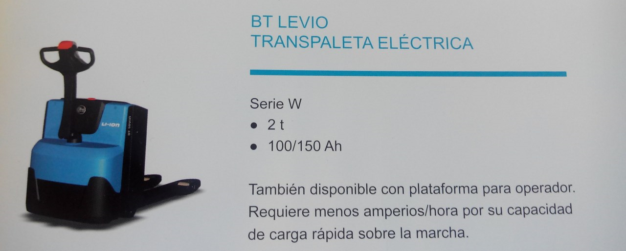 Transpaleta BT LEVIO